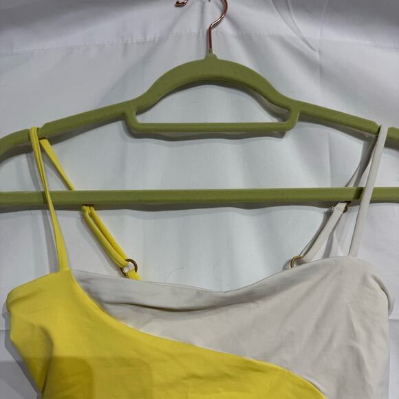 L*Space Yellow Ari Color Block Ari Top Sz M NWT - Picture 3 of 13